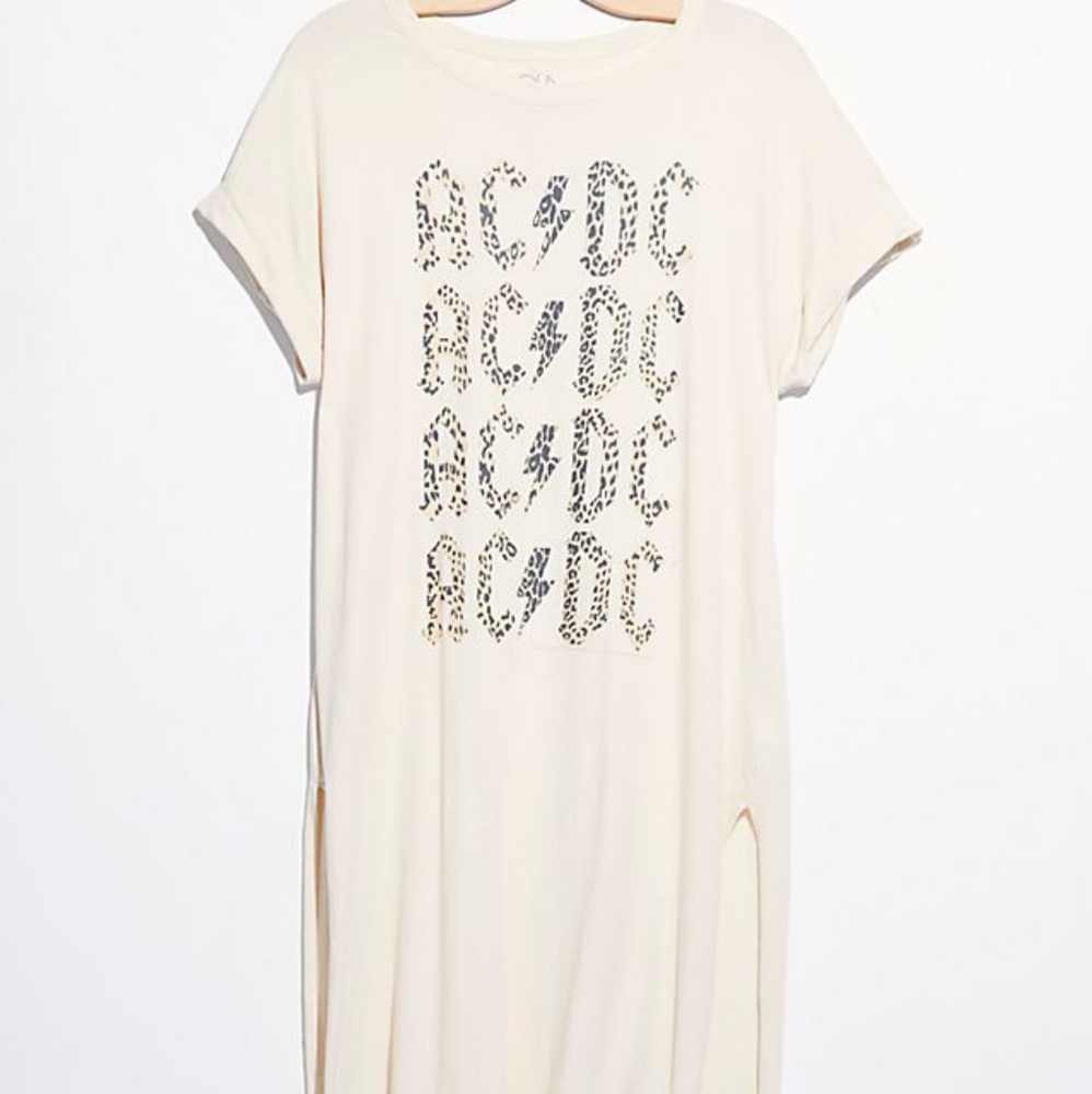 AC/DC Maxi Shirtdress t-shirt dress animal cheetah